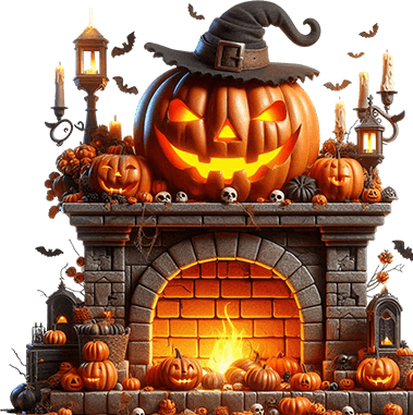 Halloween Fireplace